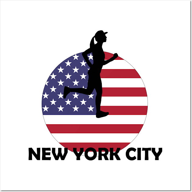 New York City Running Wall Art by ArtDesignDE